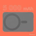 POWER BANK indukcyjny Kruger&Matz 5000 mAh Mag Safe szary