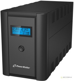 PowerWalker VI 1200 LCD/FR Technologia line-interactive 1,2 kVA 600 W 4 x gniazdo sieciowe