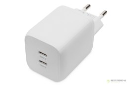 Digitus Ładowarka USB-C, 2-portowa, 65 W GaN