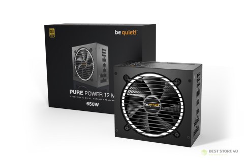 Zasilacz be quiet! PURE POWER 12 M 650W Zasilacz be quiet! PURE POWER 12 M 650W
