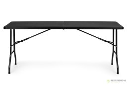Stół cateringowy 180 cm składany w walizkę czarny ModernHome