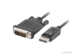 Kabel Lanberg CA-DPDV-10CU-0030-BK (DisplayPort M - DVI-D M; 3m; kolor czarny)