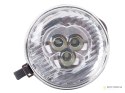 Oświetlenie rowerowe przednie lampka na rower 3 led baterie retro chrom