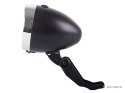Oświetlenie rowerowe przednie lampka na rower 3 led baterie retro chrom