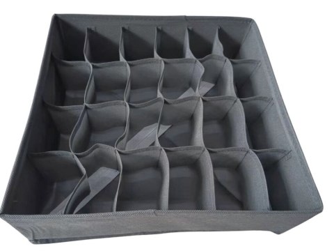 POJEMNIK NA BIELIZNĘ 24 30075 SZARY (144)