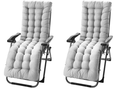 Poduszka na leżak ogrodowy duża pikowana 170x50 cm