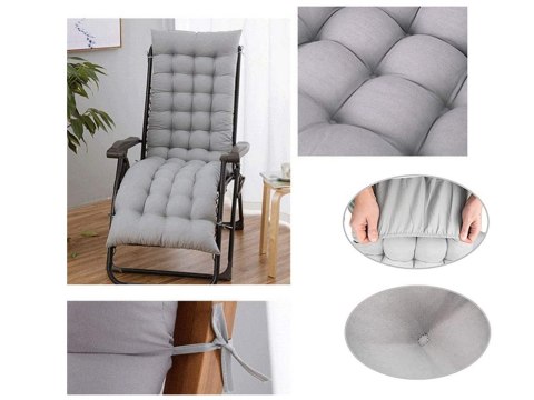 Poduszka na leżak ogrodowy duża pikowana 170x50 cm