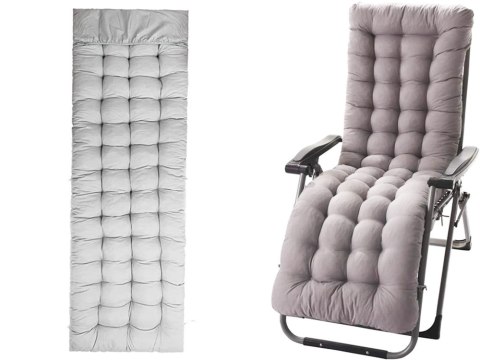 Poduszka na leżak ogrodowy duża pikowana 170x50 cm