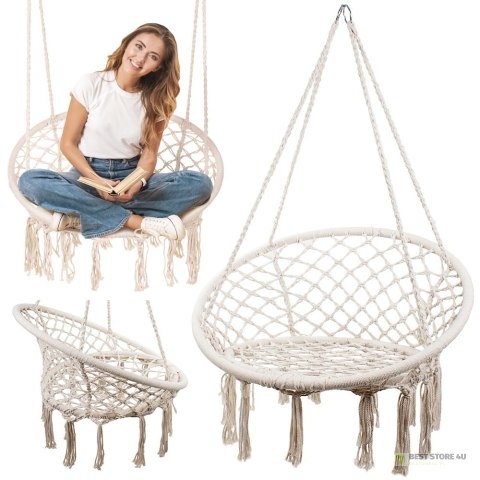 Hamak fotel wiszący huśtawka bocianie gniazdo huśtawka boho do domu ogrodu Hamak fotel wiszący huśtawka bocianie gniazdo huśtawka boho do domu ogrodu