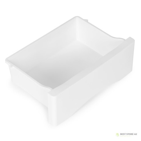 Regał z 5 wysuwanymi szufladami nogi z kółkami - biały ModernHome Regał z 5 wysuwanymi szufladami nogi z kółkami - biały ModernHome