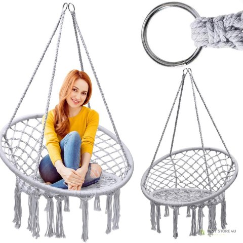Hamak fotel wiszący huśtawka bocianie gniazdo huśtawka boho do domu ogrodu Hamak fotel wiszący huśtawka bocianie gniazdo huśtawka boho do domu ogrodu