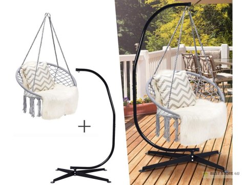 Hamak fotel wiszący huśtawka bocianie gniazdo huśtawka boho do domu ogrodu Hamak fotel wiszący huśtawka bocianie gniazdo huśtawka boho do domu ogrodu