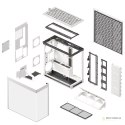 Obudowa komputera HAVN HS 420 VGPU, Midi-Tower, E-ATX, Szkło hartowane, typu riser PCIe 5.0 - biały