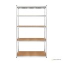 Regał metalowy magazynowy 205x120x45 srebrny Rebel