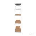 Regał metalowy magazynowy 205x120x45 srebrny Rebel
