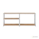 Regał metalowy magazynowy 205x120x45 srebrny Rebel