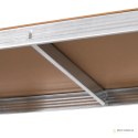 Regał metalowy magazynowy 205x120x45 srebrny Rebel
