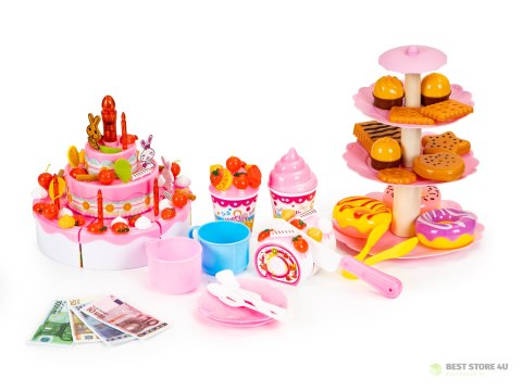 Tort do krojenia zestaw urodziny przyjęcie 125 el Tort do krojenia zestaw urodziny przyjęcie 125 el