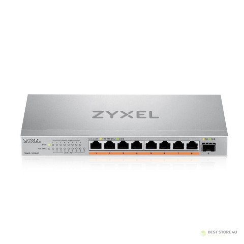 Switch Zyxel XMG-108HP 9p PoE (PoE++: 8) 100W Unmanaged Multigigabit Switch Zyxel XMG-108HP 9p PoE (PoE++: 8) 100W Unmanaged Multigigabit