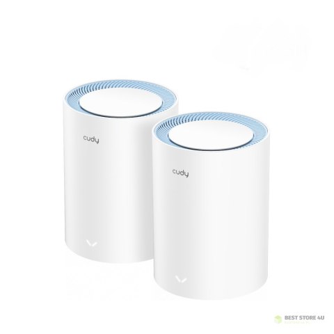 Access Point CUDY M1200 (2-Pack) AC1200 Dual Band Wi-Fi 2x 10/100Mbps Mesh