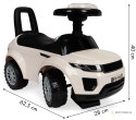 Jeździk dla dzieci autko odpychacz auto dźwięki biały