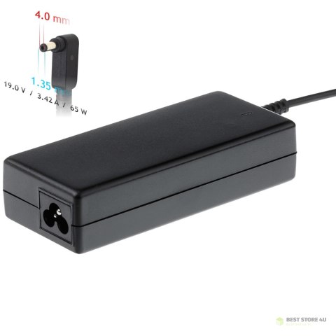 Zasilacz sieciowy Akyga AK-ND-55 do notebooka Asus (19 V; 3,42 A; 65W; 4 mm x 1.35 mm) Zasilacz sieciowy Akyga AK-ND-55 do notebooka Asus (19 V; 3,42 A; 65W; 4 mm x 1.35 mm)