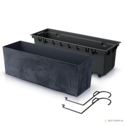 Doniczka z hakami Urbi Case Beton Effect DUC600EW antracyt