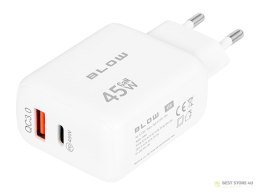 76-029# Ładowarka sieciowa gniazdo usb + usb-c pd 45w gan
