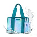 Case-Mate Large Travel Tote Bag - Wodoodporna torba na ramię z etui na telefon (Emerald Blue Soap Bubble)