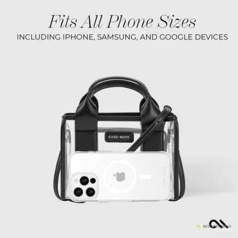 Case-Mate Micro Tote Bag - Wodoodporna torba na ramię (Black/Clear) Case-Mate Micro Tote Bag - Wodoodporna torba na ramię (Black/Clear)