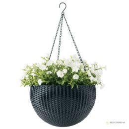 Doniczka wisząca Keter Sphere Planter antracyt