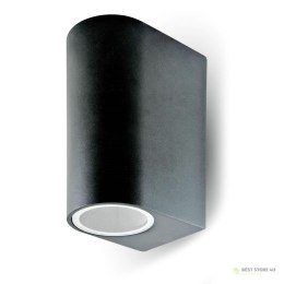 Kinkiet Ścienny V-TAC GU10 Aluminium Okrągły Czarny Góra Dół IP44 VT-7652