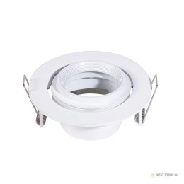 Oczko V-TAC GU10 Ruchome Uchylna Ślimak Białe VT-700W
