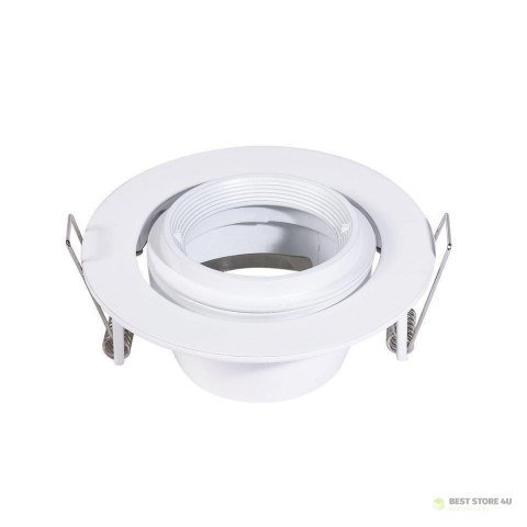 Oczko V-TAC GU10 Ruchome Uchylna Ślimak Białe VT-700W