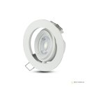 Oczko V-TAC GU10 Ruchome Uchylna Ślimak Białe VT-700W