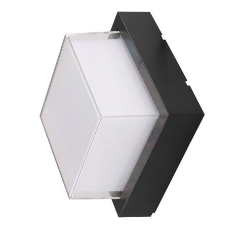 Oprawa V-TAC 12W LED IP65 Czarny Kwadrat VT-828 3000K 1200lm
