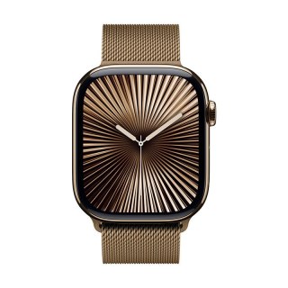 Crong Milano Steel - Pasek ze stali nierdzewnej do Apple Watch 44/45/46/49 mm (różowe złoto)
