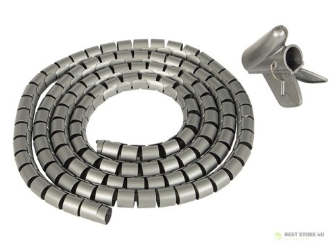 42-126# Organizer maskownica kabli 2m szary 42-126# Organizer maskownica kabli 2m szary