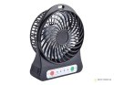 44-501# Wentylator biurkowy 10cm usb+akumulator czarny