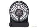 44-501# Wentylator biurkowy 10cm usb+akumulator czarny