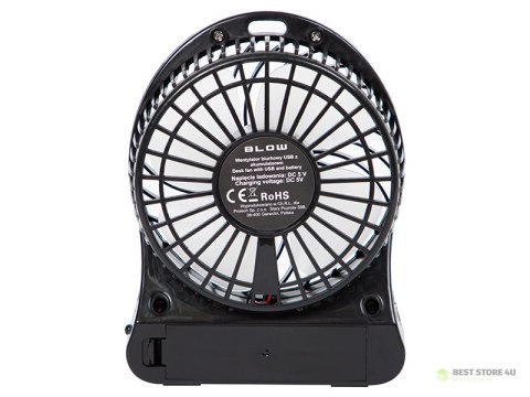 44-501# Wentylator biurkowy 10cm usb+akumulator czarny 44-501# Wentylator biurkowy 10cm usb+akumulator czarny