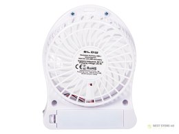 44-502# Wentylator biurkowy 10cm usb+akumulator biały