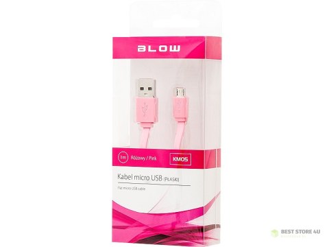 66-065# Przyłącze usb a - micro b 1,0m różowy flat blister 66-065# Przyłącze usb a - micro b 1,0m różowy flat blister