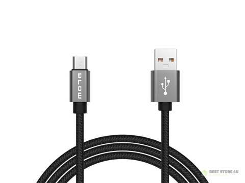66-081# Przyłącze usb a - micro b 1,5m plecionka-metal blister 66-081# Przyłącze usb a - micro b 1,5m plecionka-metal blister