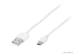 66-089# Przyłącze usb a - micro b 1,0m białe hq1 blister