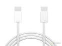 66-165# Przyłącze usb-c - usb-c 1,0m białe plecionka