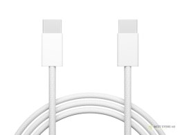 66-165# Przyłącze usb-c - usb-c 1,0m białe plecionka