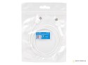 66-165# Przyłącze usb-c - usb-c 1,0m białe plecionka