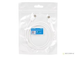 66-165# Przyłącze usb-c - usb-c 1,0m białe plecionka
