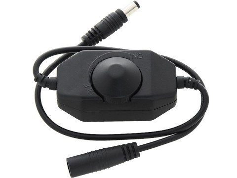 Single Channel LED Strip Dimmer With Knob Black